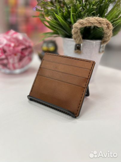 Картхолдер на 6 карт и купюры из кожи