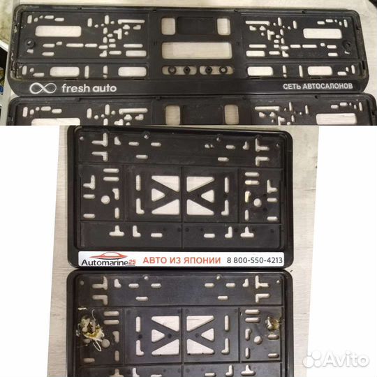 Рамка для номера квадратная и прямоугольная