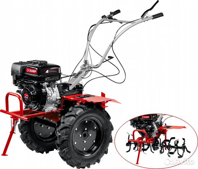 Мотоблок бензиновый зубр с вом мтш-600 (9 л.с.)