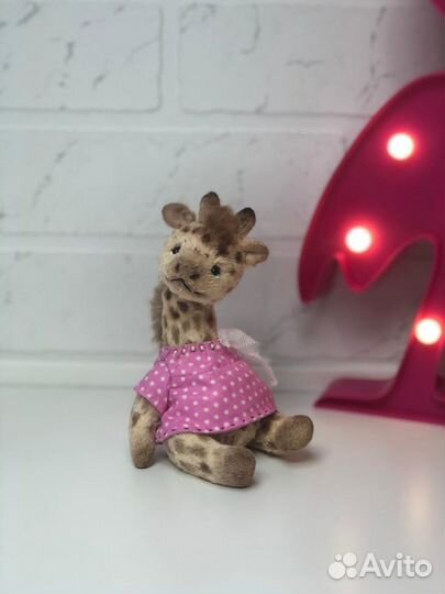 Игрушка жираф ручной работы тедди жираф hand made