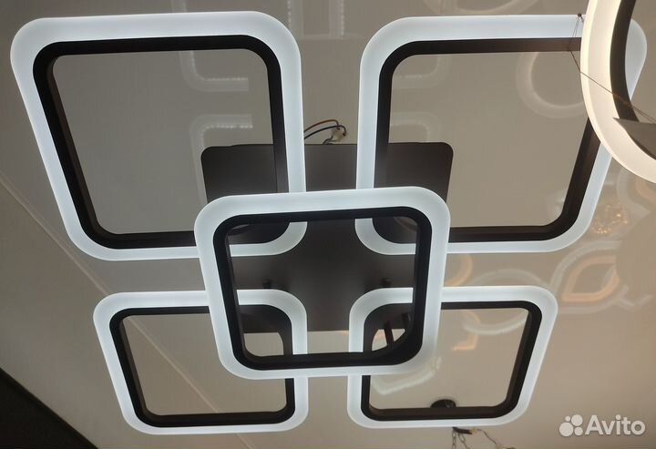 Светодиодная люстра 140W с пду 2 года гарантия