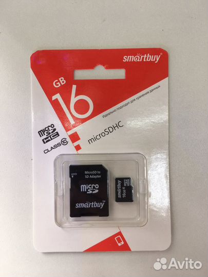 Карта памяти MicroSD 16GB