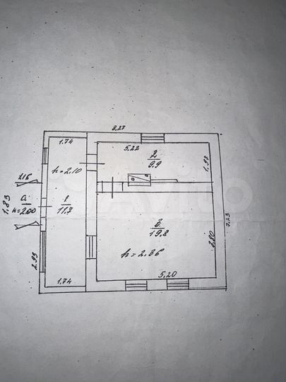 Дом 49,5 м² на участке 15 сот.