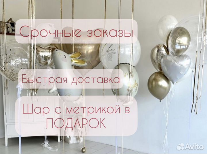 Воздушные шары на выписку