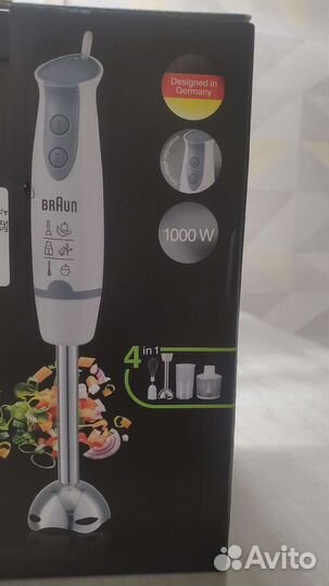 Блендер погружной braun новый