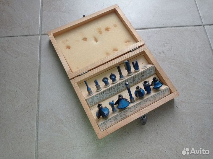 Набор фрез победитовых по дереву Диолд 15х