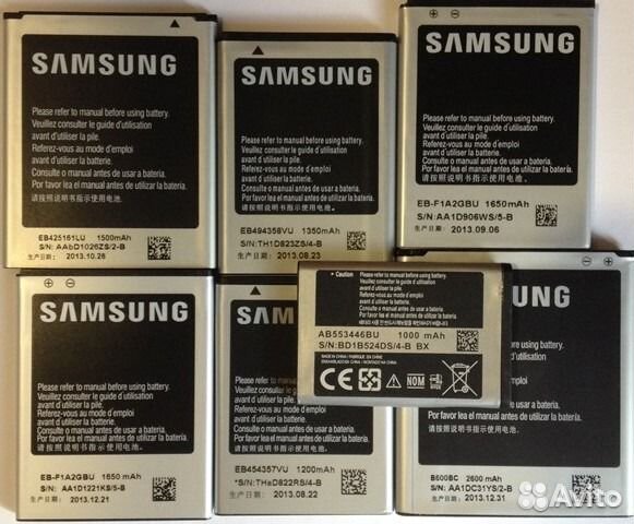 Аккумуляторы на samsung, Новые