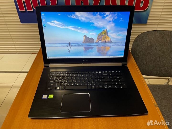 Ноутбук игровой 17 дюймов / Acer / 12gb / ssd