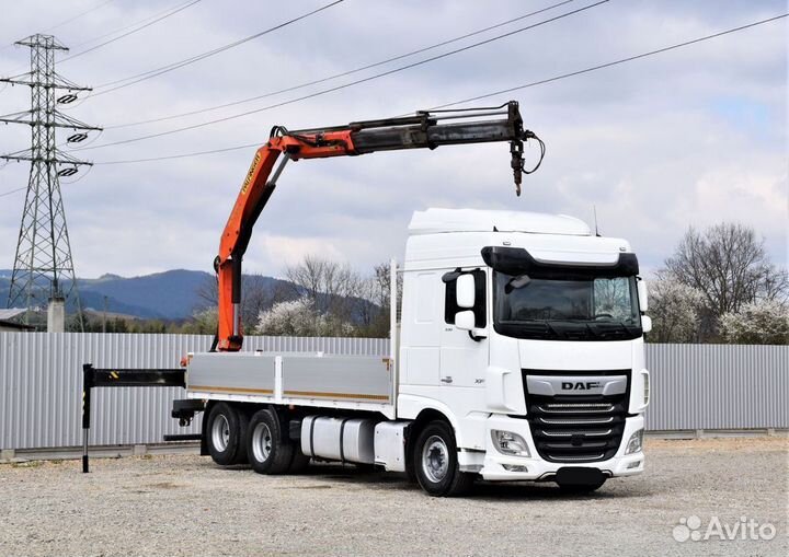 DAF XF с КМУ, 2019