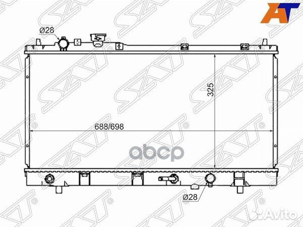 Радиатор Mazda 323 98-03 / Familia 98-08 / Familia