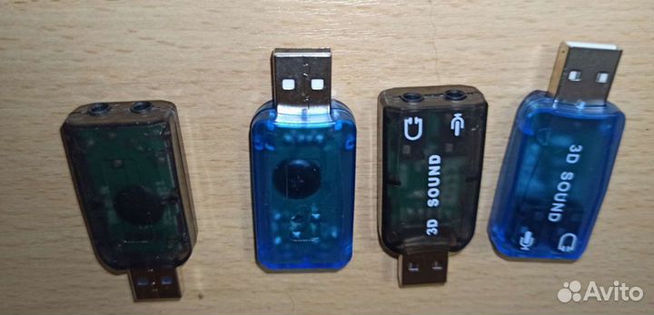 Внешняя USB звуковая карта для ноутбука, компьютер