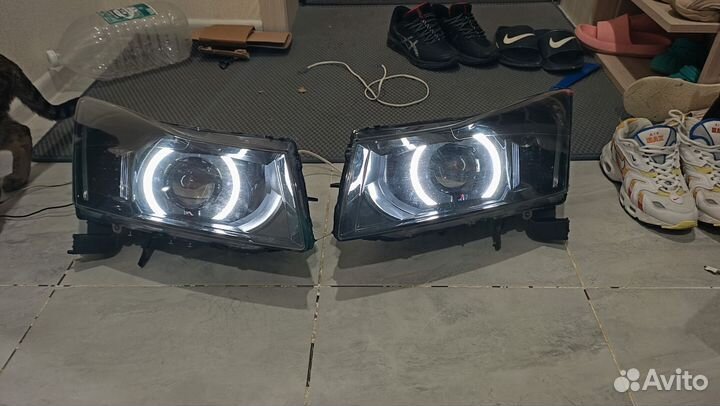 Фары Шевроле Круз тюнинг Камаро bi led