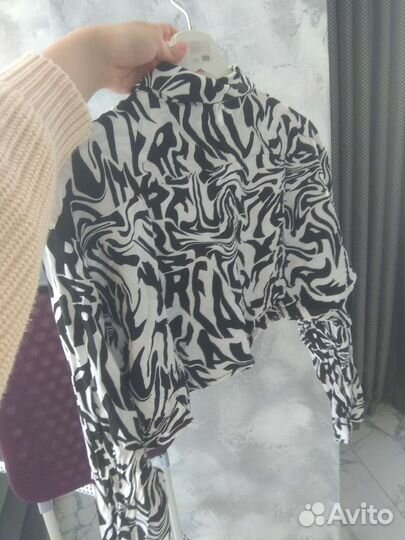 Укороченная рубашка Bershka