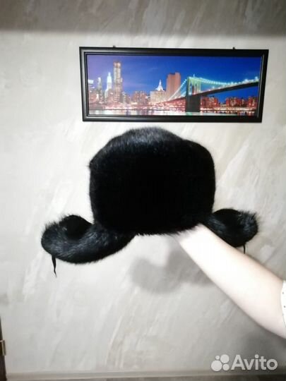 Меховая мужская шапка