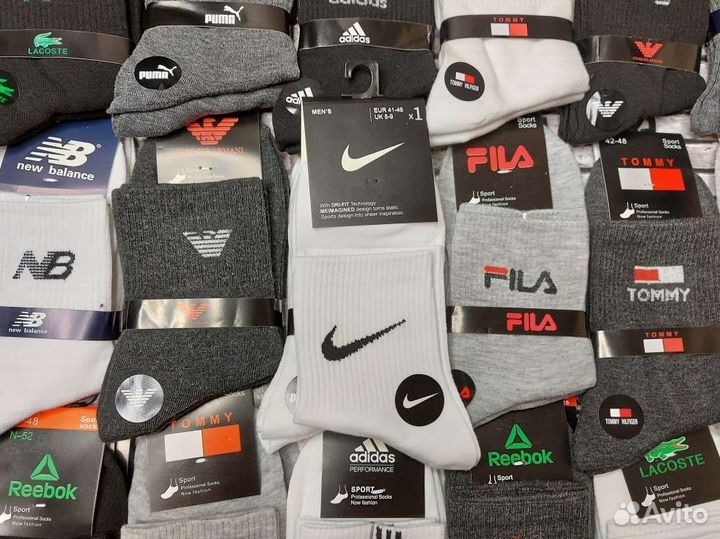 Носки Nike Adidas Puma Reebok