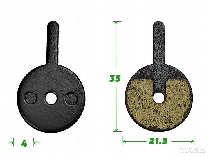 Колодки тормозные велосипедные Rider Ace 024