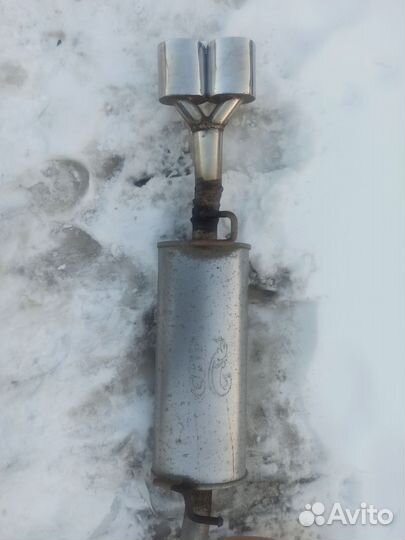 Глушитель прямоточный лада веста