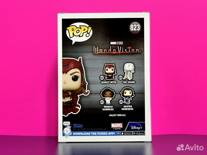 Funko Pop Marvel 823 Scarlet Witch (GitD, SE)