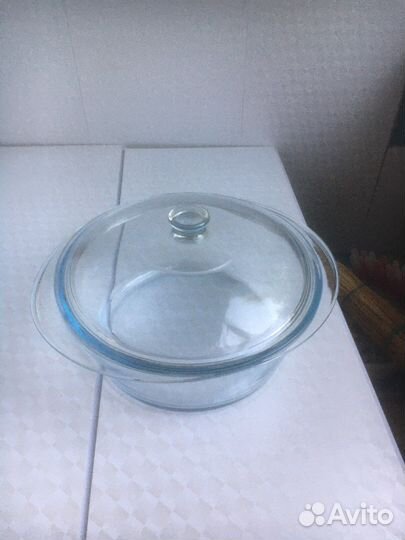 Кастрюля из жаропрочного стекла