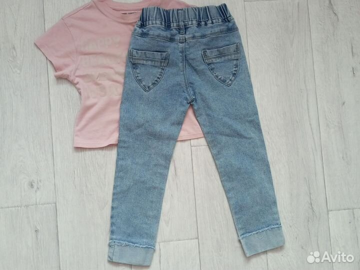 Джинсовка, костюм одежда для девочки пакетом