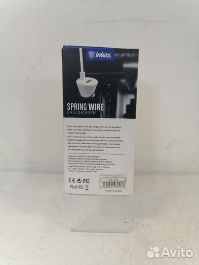 Автомобильное зу -USB inkax microUSB 2.1А CD33