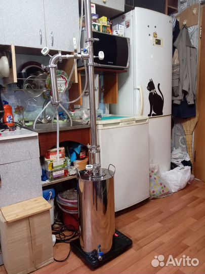 Колонна с узлом отбора по пару и по жидкости 1.5 д