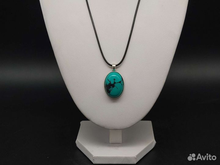 Кулон 1.8х2.5 см (Осадочная Морская Яшма)