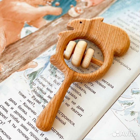 Погремушка грызунок от фирмы Леснушки новые