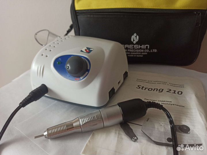 Аппарат для маникюра strong 210 корея