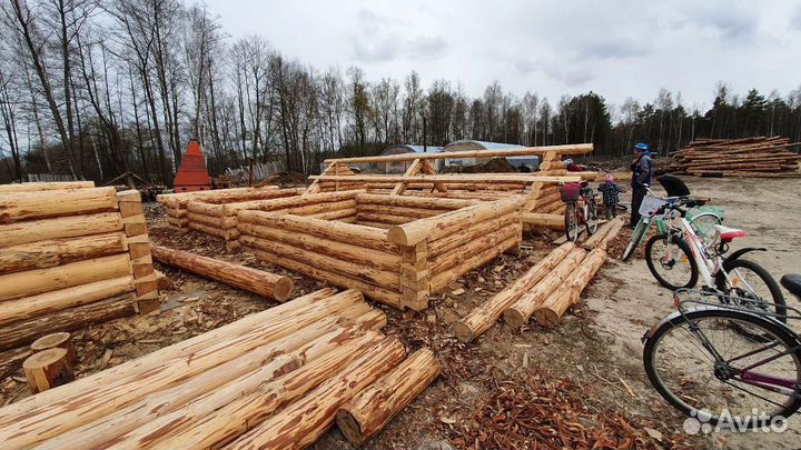 Срубы домов, бань, беседок, часовен, церквей