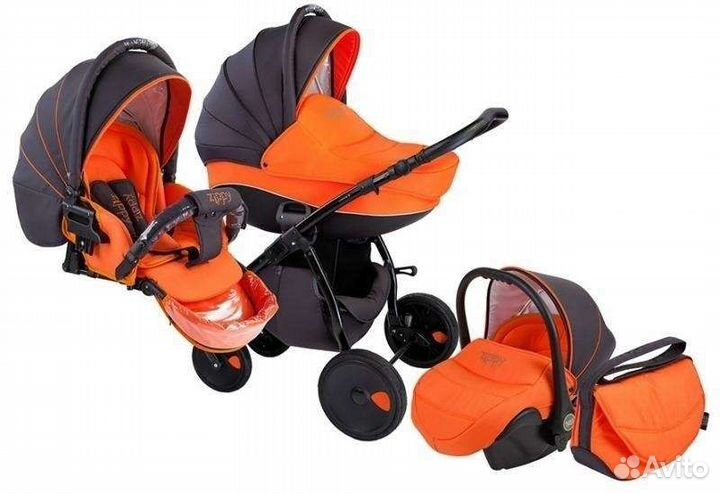 Коляска прогулка люлька и автокресло tutis zippy