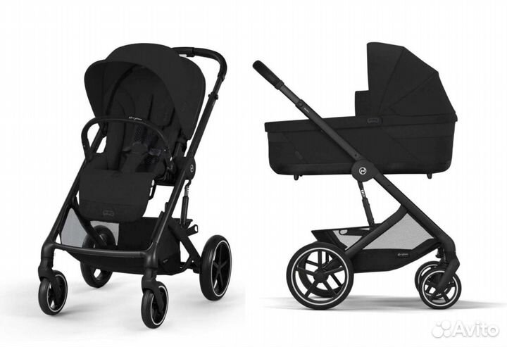 Коляска 3в1 Cybex Balios 2025 Moon Black