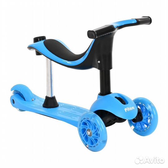 Самокат-беговел Pituso 3в1 с сиденьем и ручкой