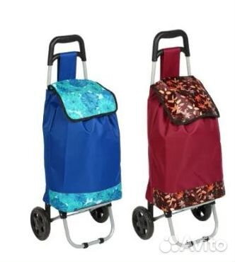 Сумка хозяйственная на тележке Сказки, отдел на шн