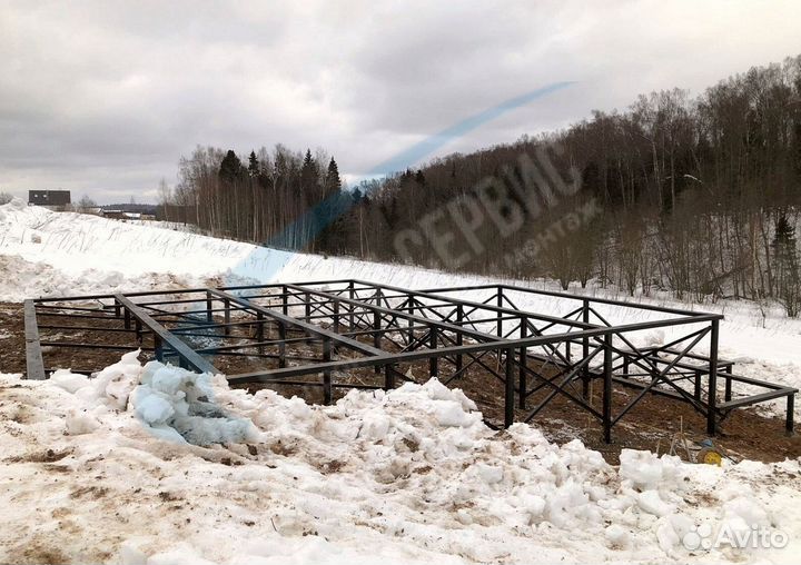 Винтовые сваи для забора