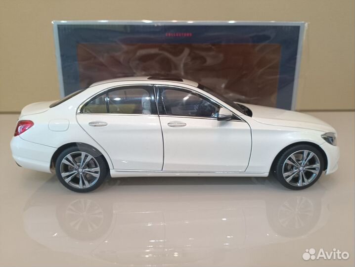 Mercedes C-Class IV (W205) 14-18г Белый 1:18