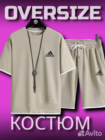 Костюм футболка и шорты Adidas