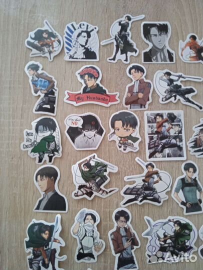 Стикеры наклейки аниме Леви Акерман
