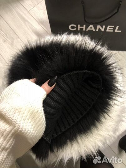 Шапка женская песец