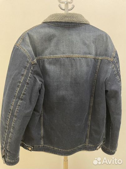 Мужская утепленная джинсовая куртка 52-54