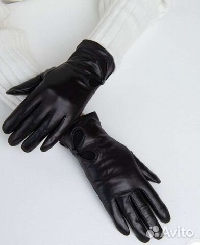 Перчатки женские кожаные новые