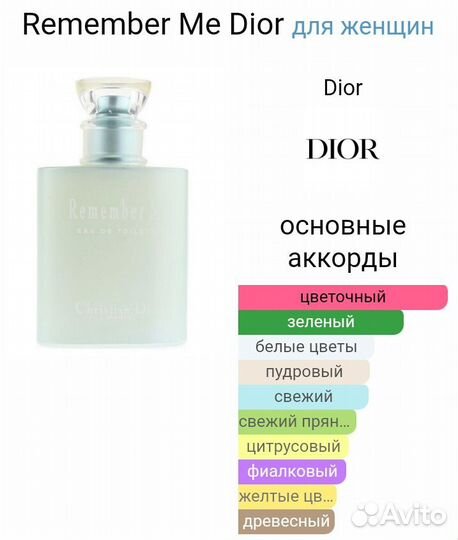 Remember me Christian Dior винтаж