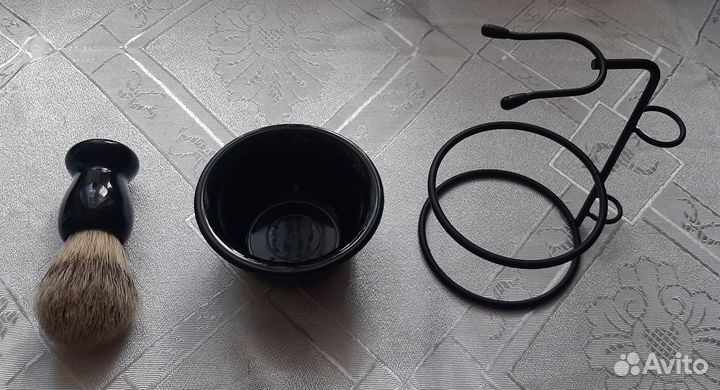 Набор для бритья: Помазок, чаша и подставка