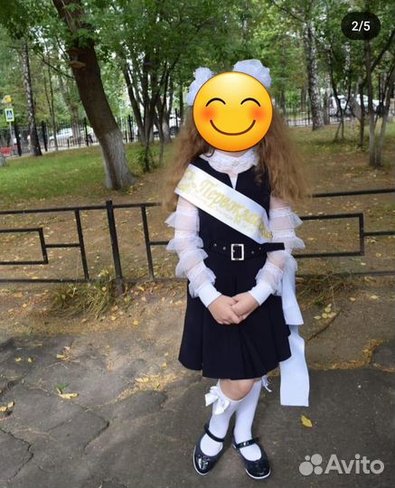 Школьная форма, блузка, сарафан