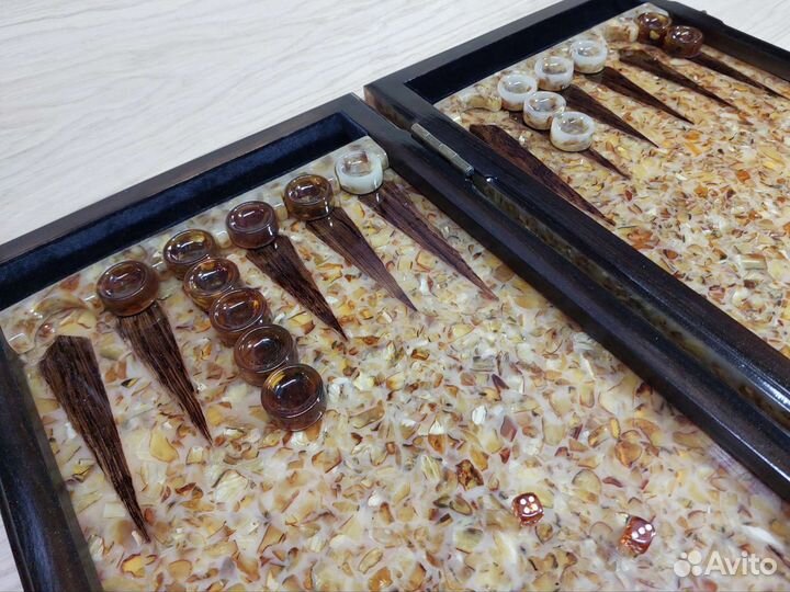 Нарды из янтаря. арт. 107