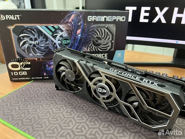 Видеокарта Palit RTX 3080 10Gb отличная