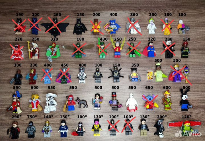 Lego Minifigures Disney, Super Heroes, DC