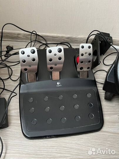 Игровой руль logitech G25 + ручной тормоз