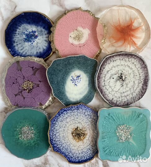 Подстаканники из эпоксидной смолы