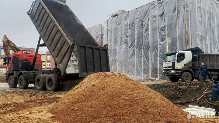 Песок карьерный доставка